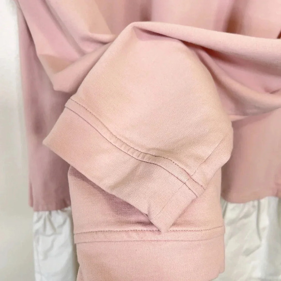 TWO BY VINCE CAMUTO | LAYERED DUSTY  ROSE PINK LONG SLEEVE TOP - Picture 11 of 13